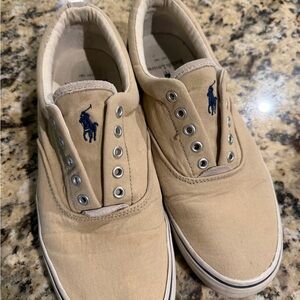 Polo by Ralph Lauren Beige Canvas Sneakers